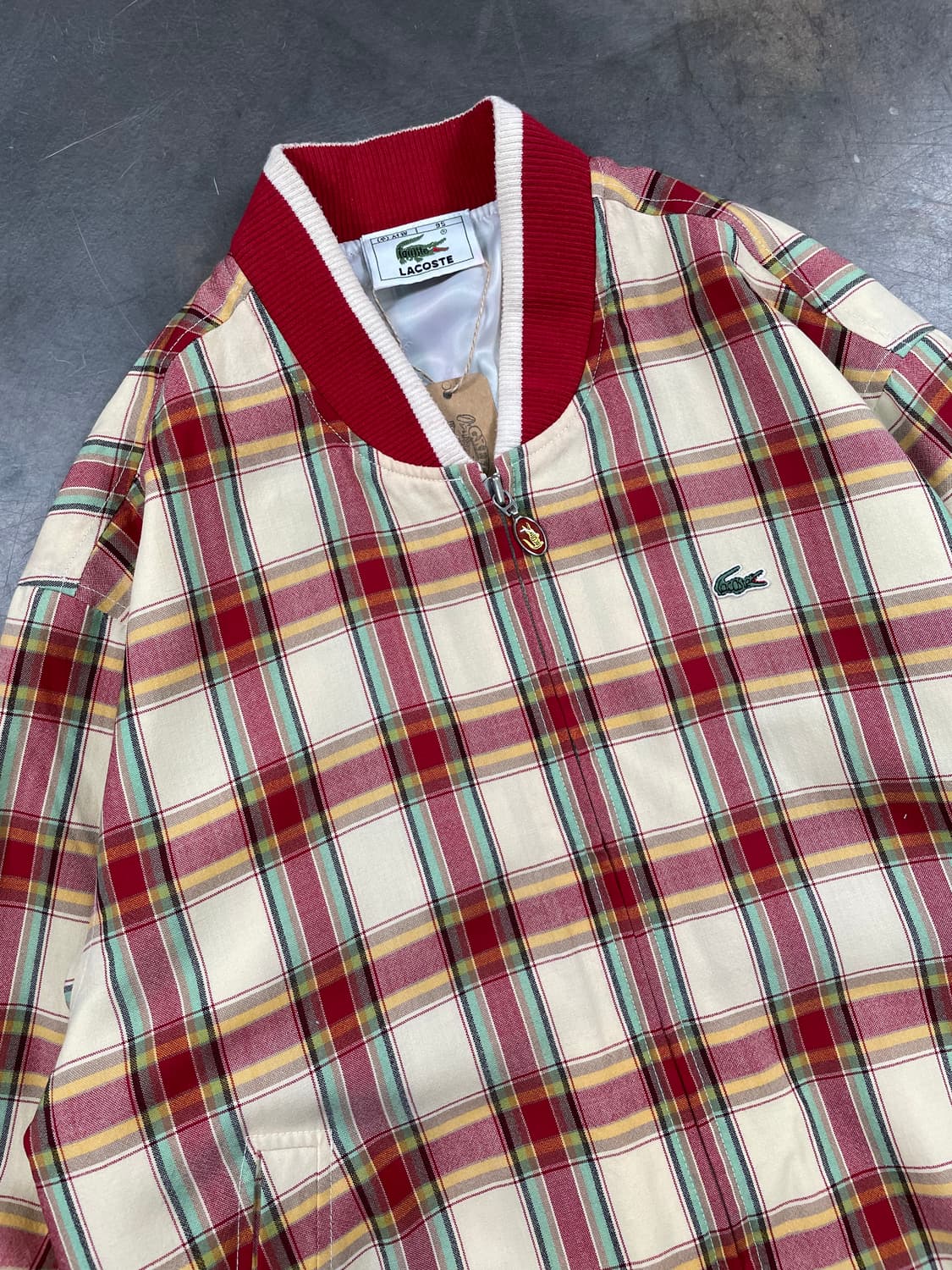 라코스테 체크 블루종 자켓 상품이미지2