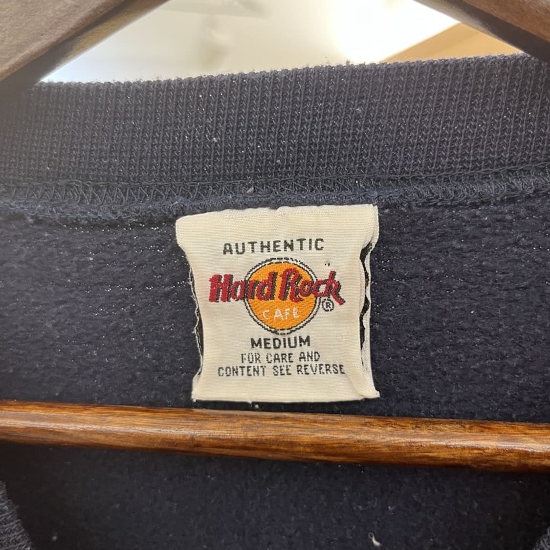 하드락카페 올드스쿨 빈티지 디스트로이드 데미지 맨투맨 M C11028 상품이미지5