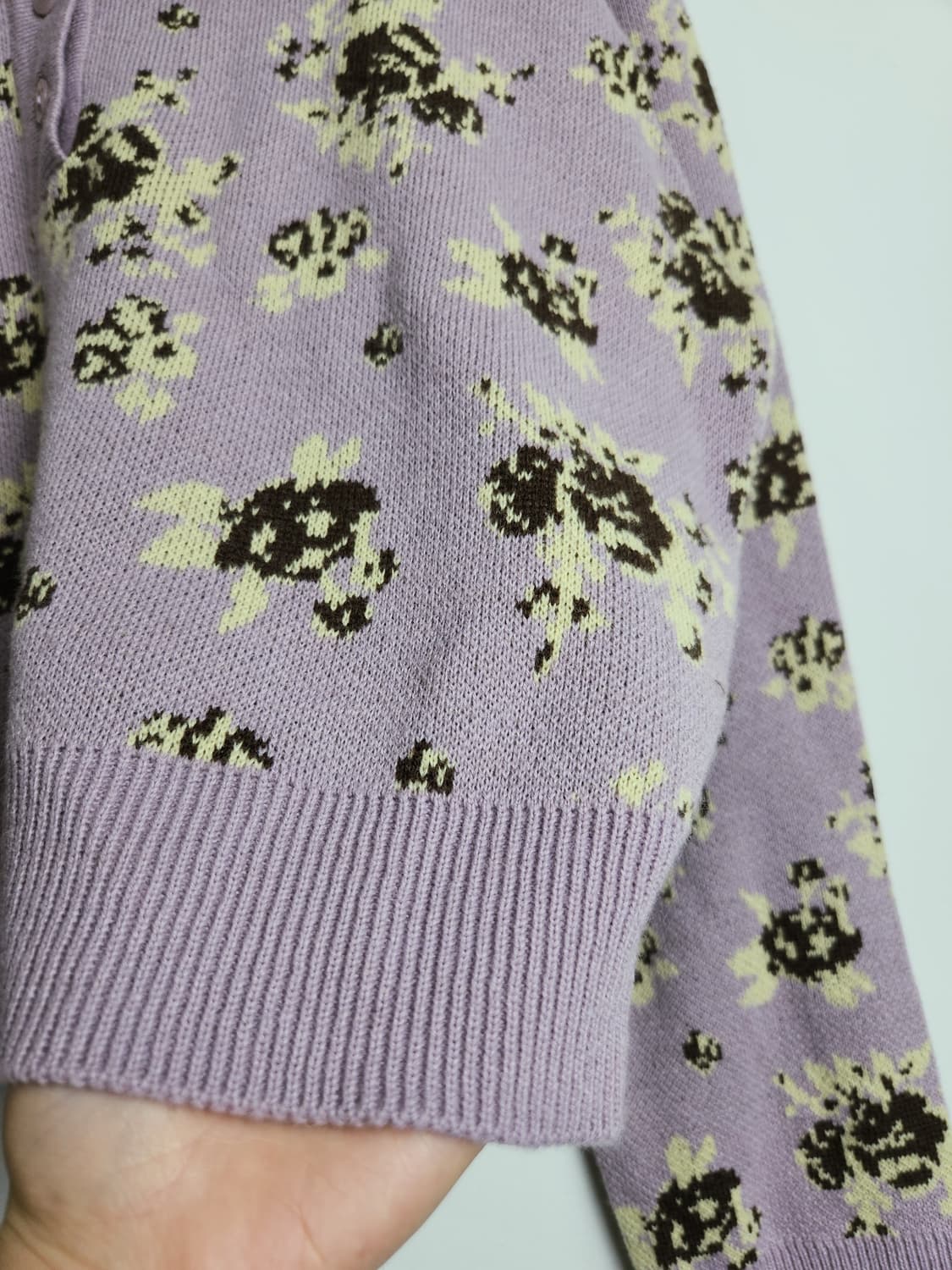 (마가린핑거스)패턴 피케 니트 상품이미지4