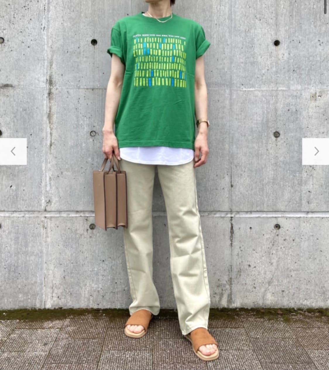 유니클로U/레귤러피트 스트레이크진 라이트그린/28 상품이미지2