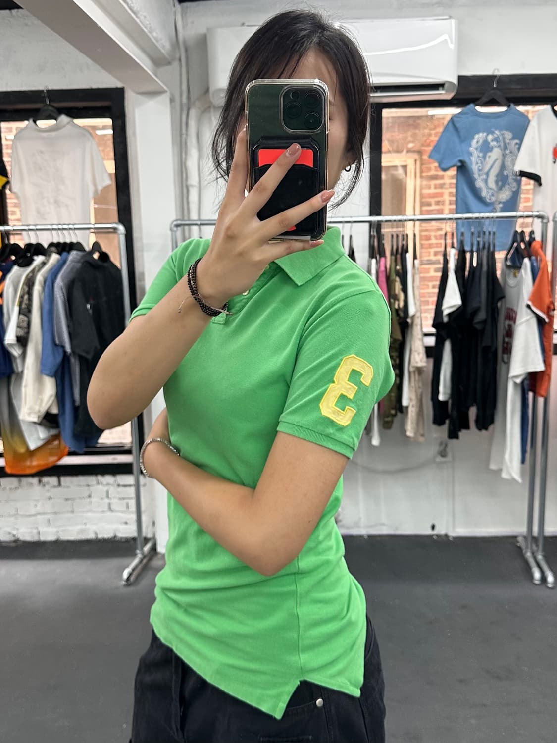 폴로 랄프로렌 옐로우 빅포니 카라티 상품이미지3