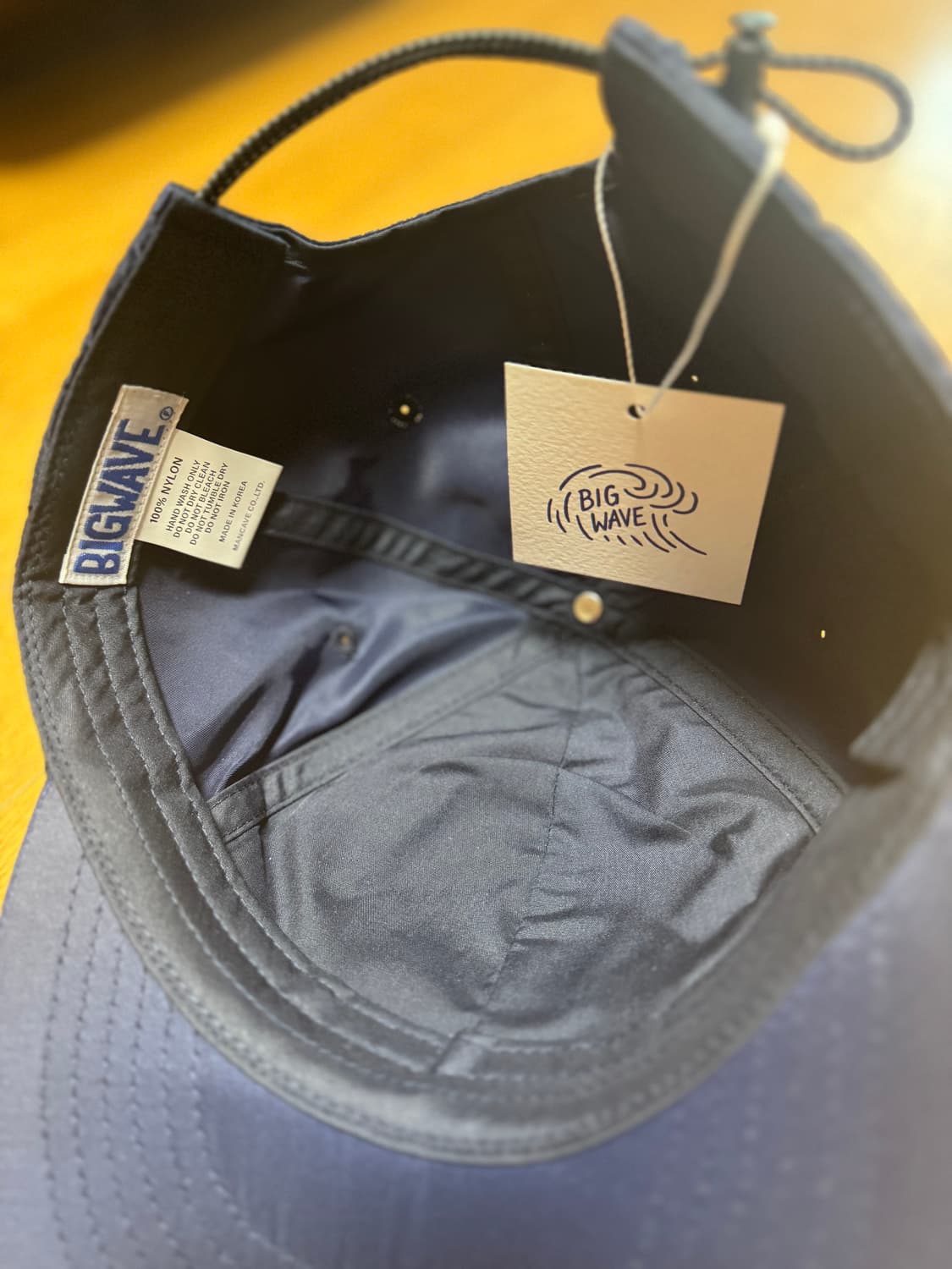 빅웨이브 퍼시픽 자수 나일론 캡모자 네이비 상품이미지8