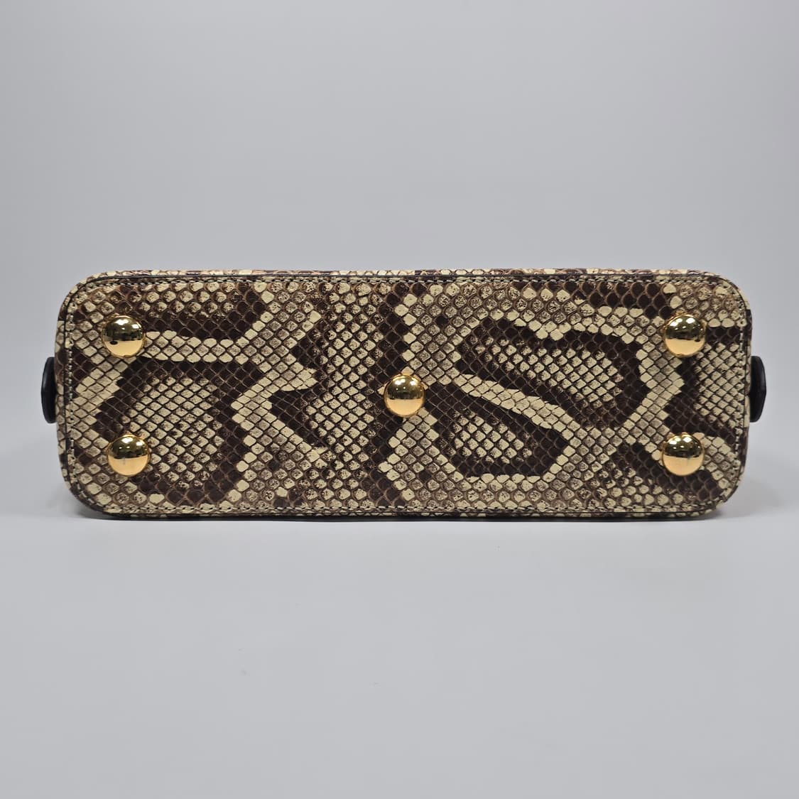 구찌 스몰 레더 파이톤 트리밍 홀스빗 1955 탑 핸들 토트 겸 숄더백 상품이미지6