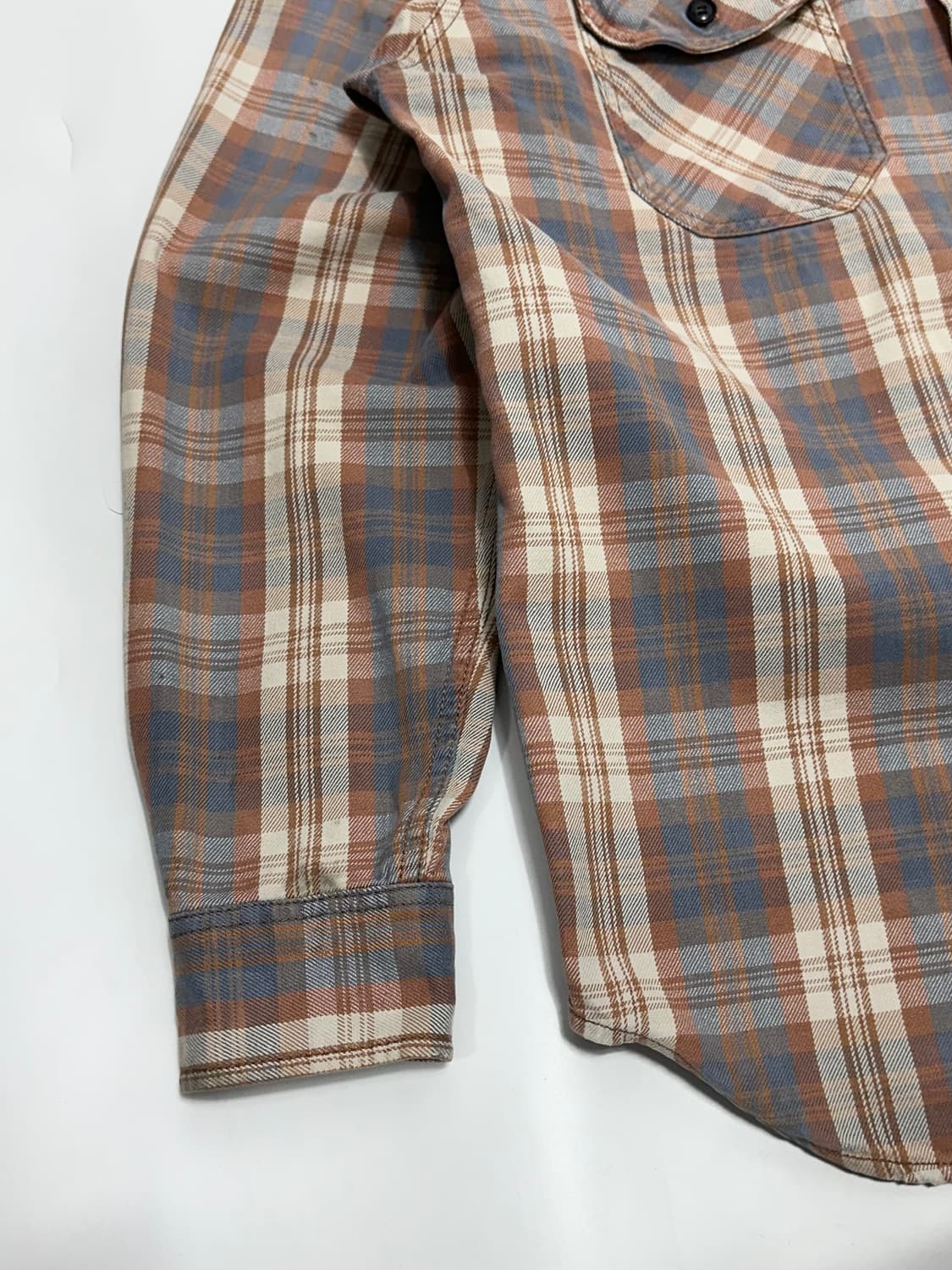 리바이스 레드탭 체크 남방 셔츠 일본판 상품이미지4