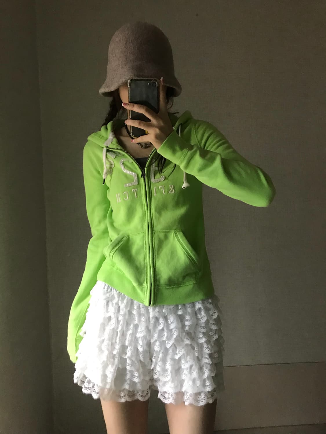 아베크롬비 라임 슬림핏 후드집업 상품이미지1