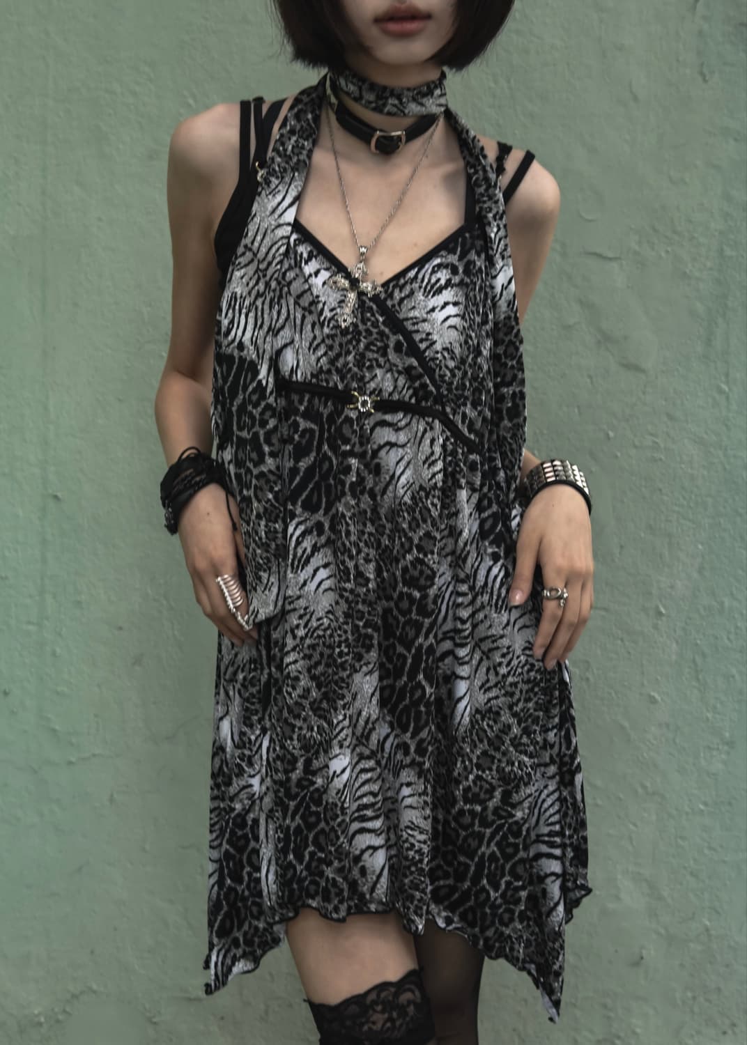 Leopard Lace Sleeveless 상품이미지1