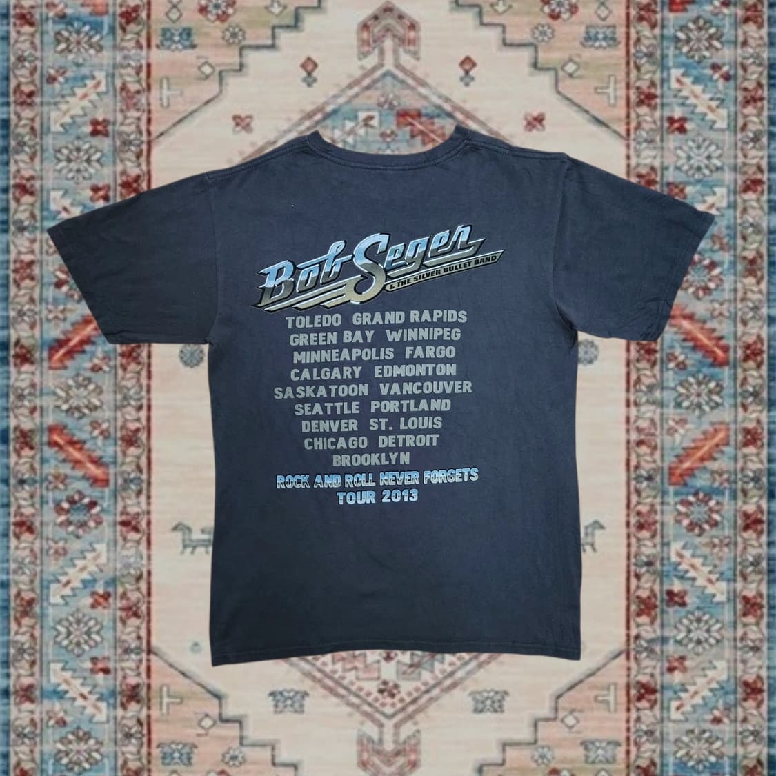 Bob Seger 2013 투어 그래픽 빈티지 티셔츠 (S) 상품이미지3