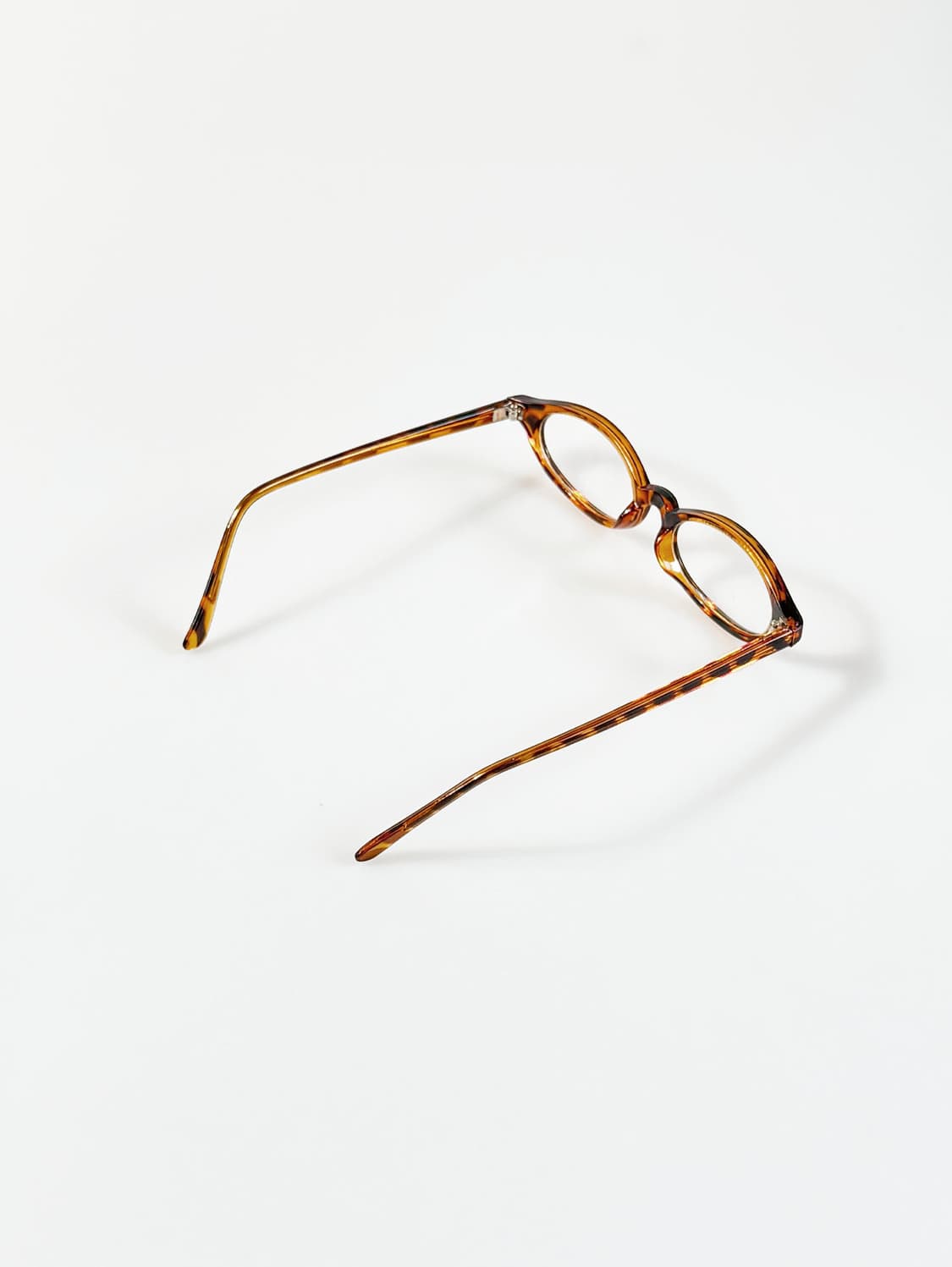 90s JOANNA 토터스쉘 뿔테 슬림 오벌 빈티지 안경 상품이미지4