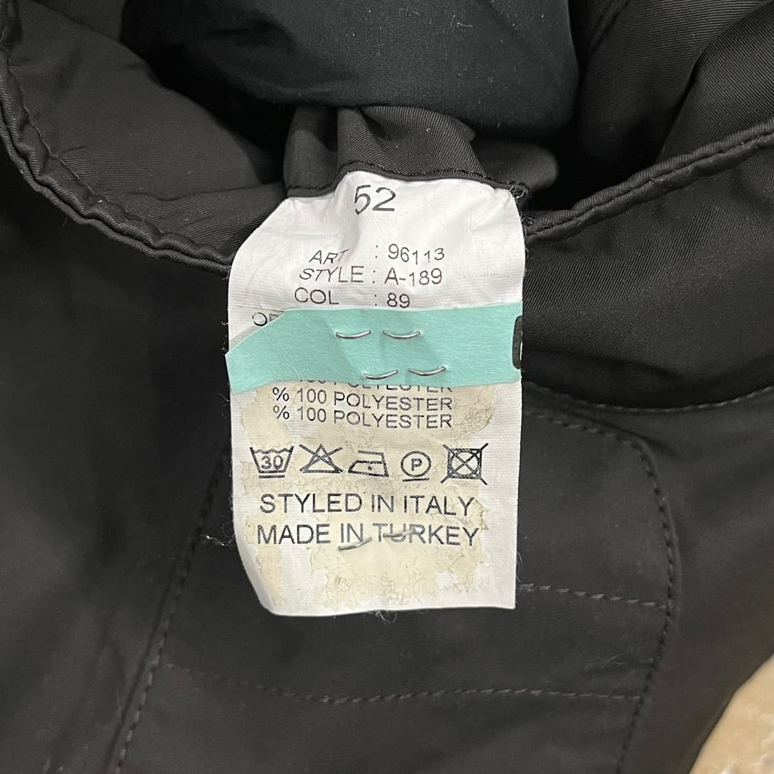 [정품/52] 아이그너 블랙 바이커 자켓 b17 상품이미지8