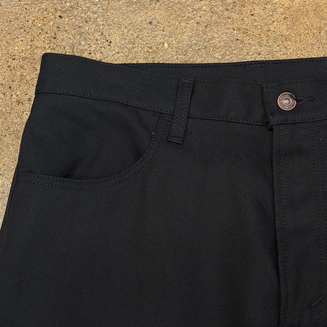 00s 미국 빈티지 리바이스 517 나일론 블랙진 흑청 부츠컷 청바지 상품이미지4