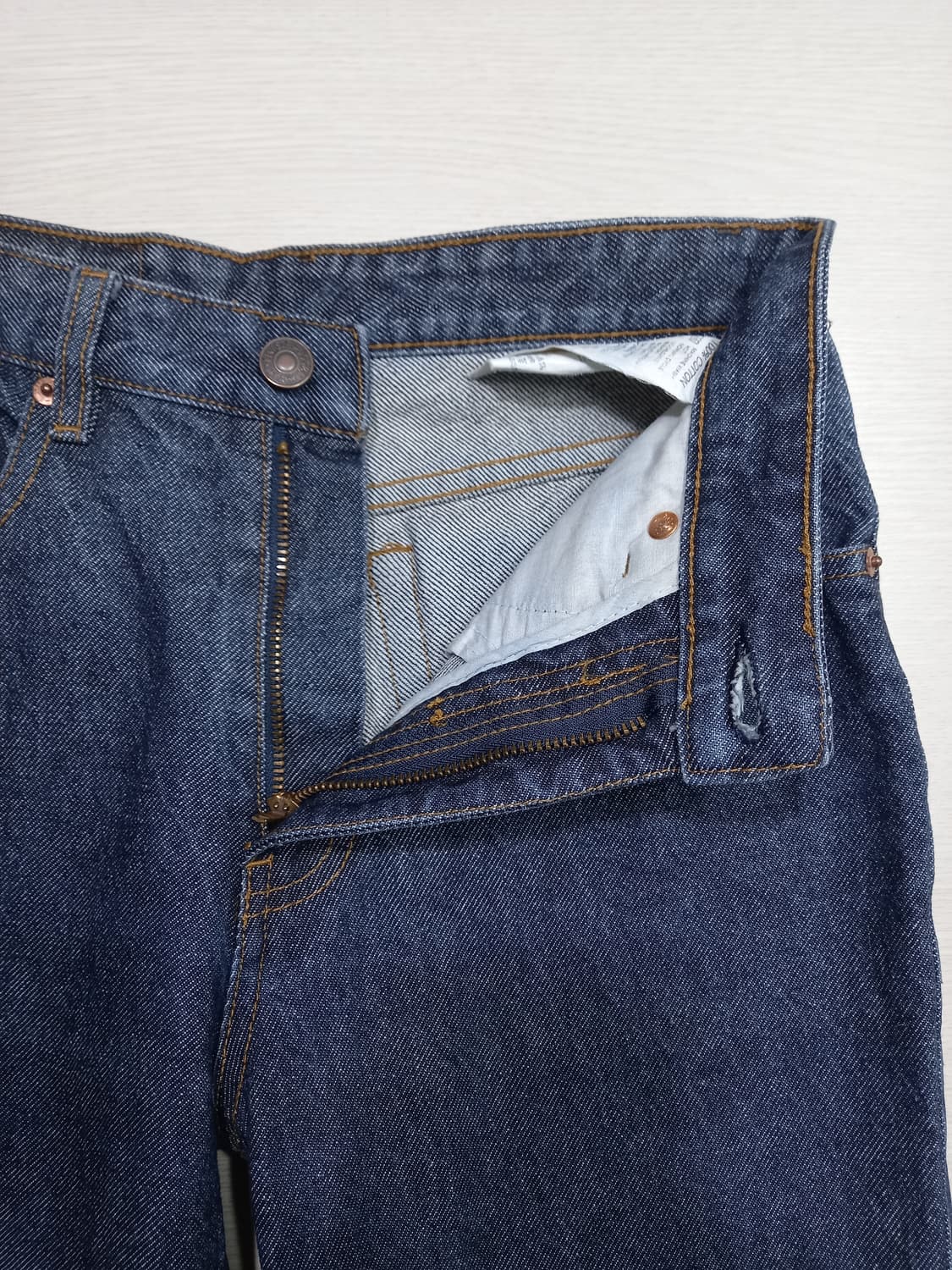 26 90's 리바이스512-0301 생지 일자진 진청 26-611 상품이미지7