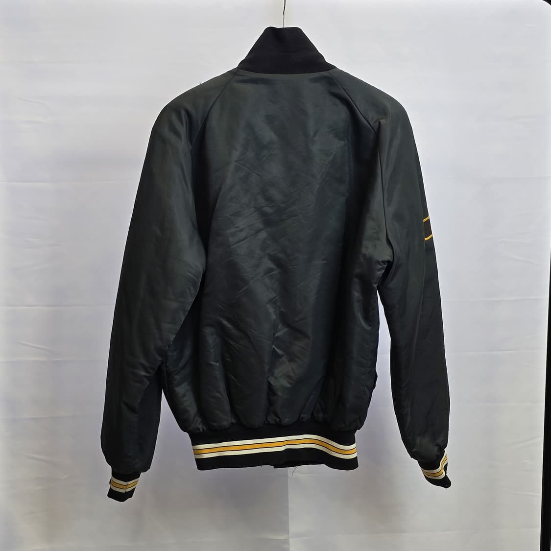 빈티지 나일론 퀼팅 바시티 재킷 L 다크그린 래글런 상품이미지2