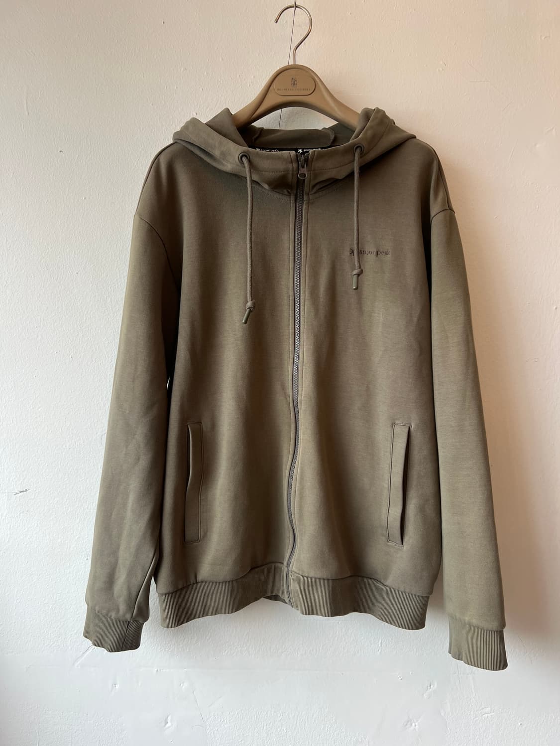 스노우피크 남성 카키 후드집업점퍼 코튼집업점퍼 상품이미지2
