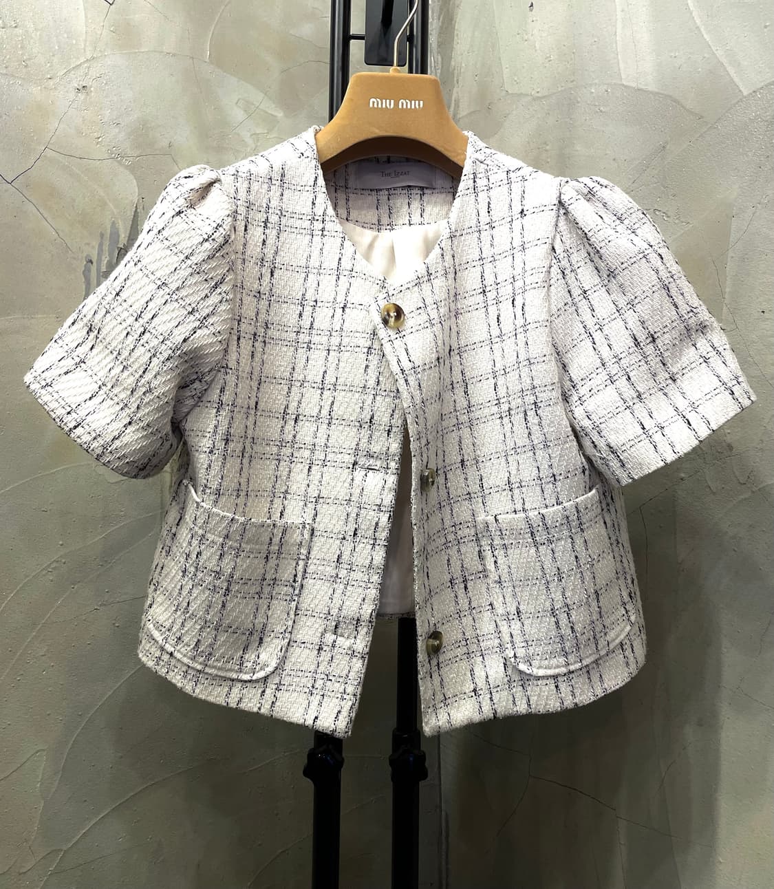 아이잗바바 볼레로 크롭 크림색 자켓 55~66 상품이미지1