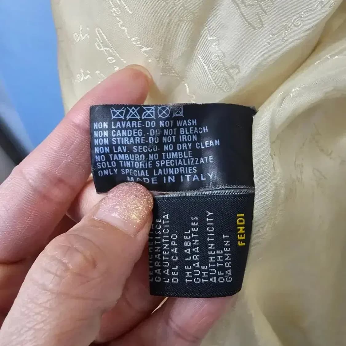 펜디 아이보리 코트 정품 42사이즈 상품이미지10