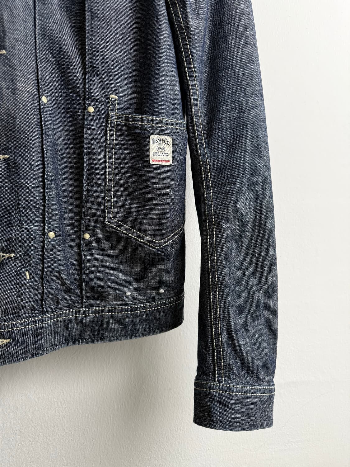 Diesel Denim Embroidered Trucker Jacket 상품이미지4