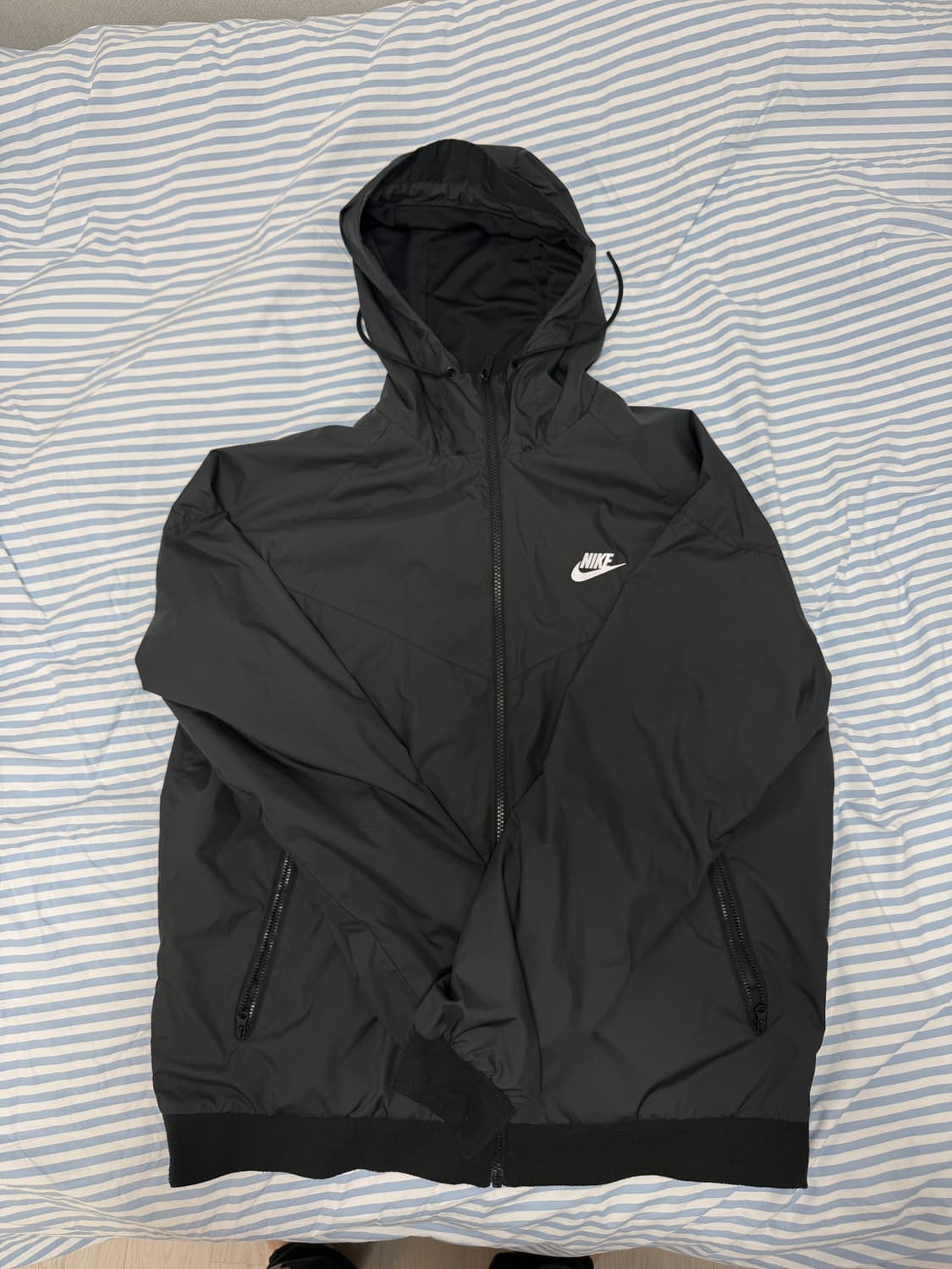나이키 후드 바람막이 블랙 (미국 L) 105-110 사이즈 상품이미지1