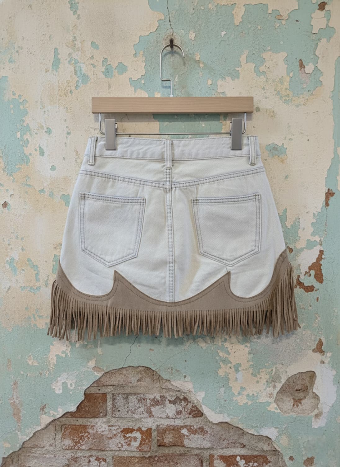 태슬 데님 미니 스커트 M 상품이미지2