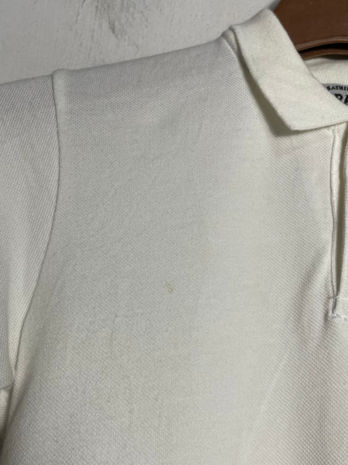 베이프 원피스 해골 흰색 반팔 카라티(130) 상품이미지6