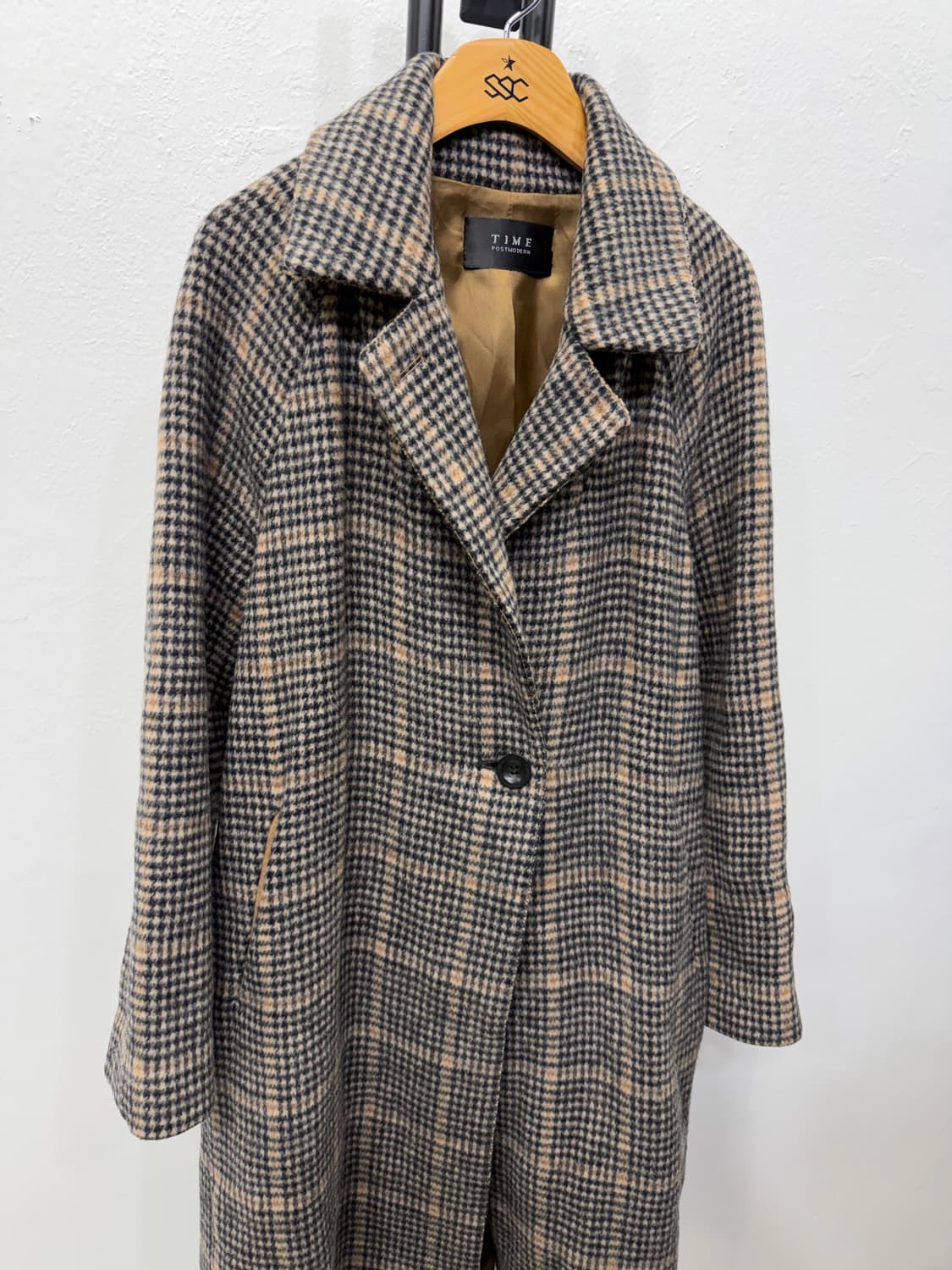 정품) TIME 타임 한섬 여성 체크무늬 자켓 56 상품이미지2