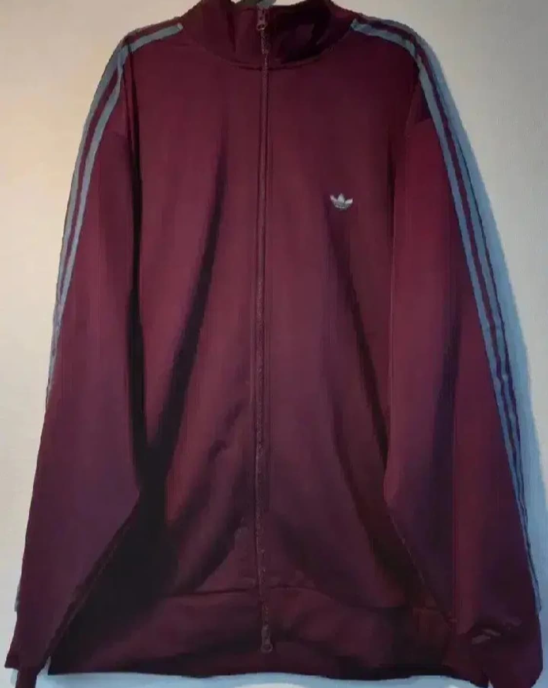 아디다스 BB트랙탑 마룬 와인 버건디 저지 져지집업 100/L 상품이미지1