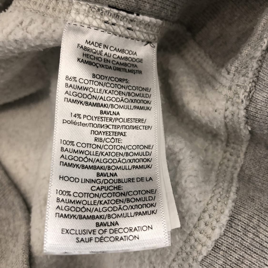 폴로 랄프로렌 써멀 후드집업 M 그레이 상품이미지6