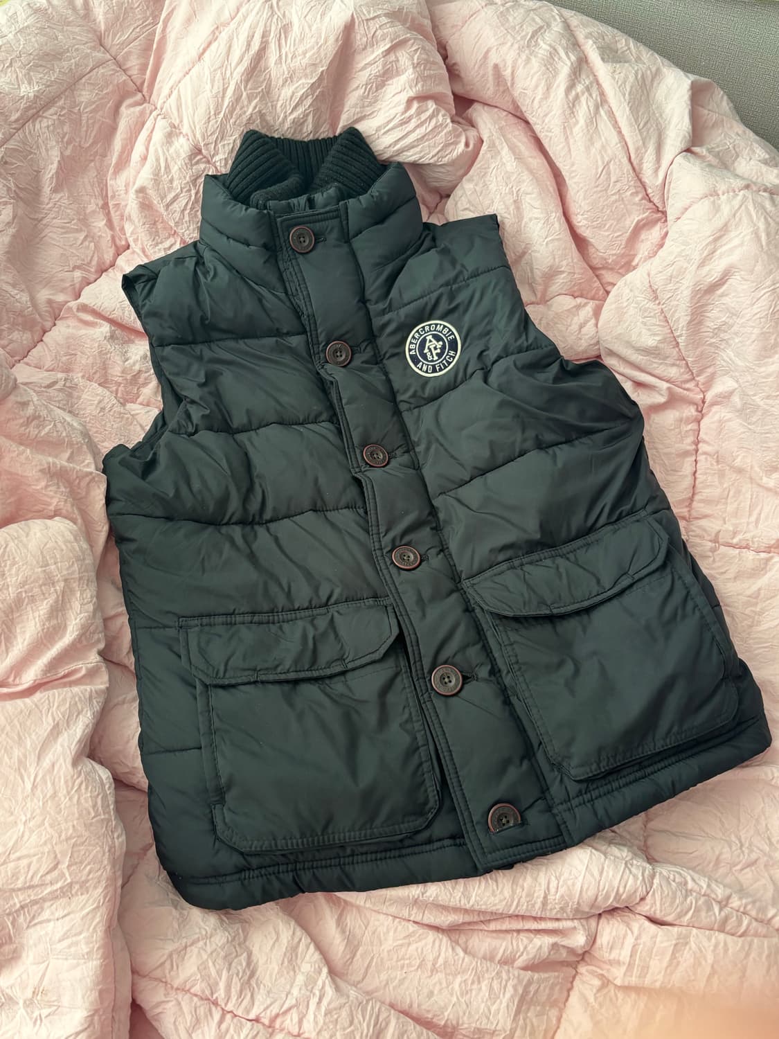 아베크롬비 단추 패딩 조끼 상품이미지1