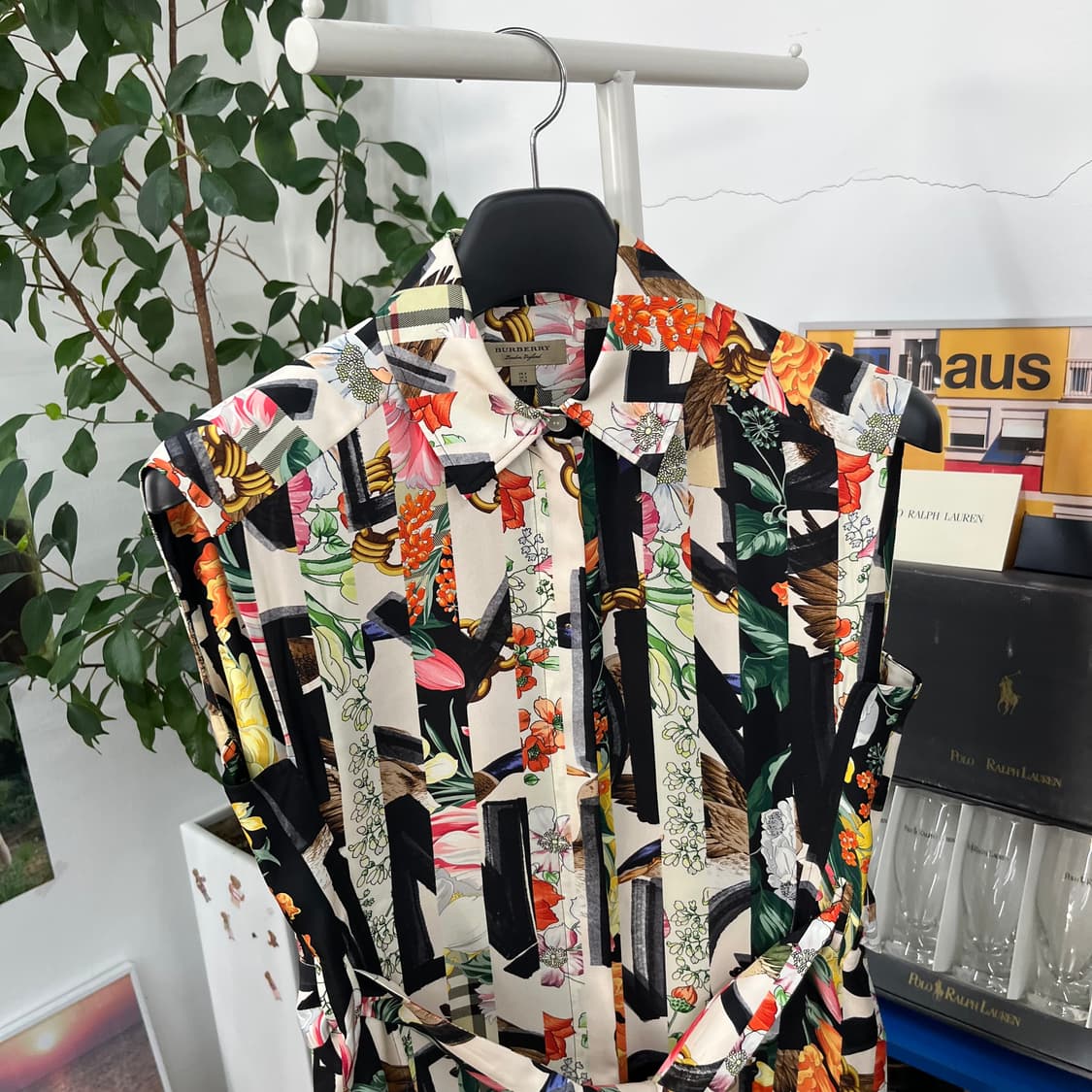 버버리 슬리브리스 실크 원피스 Uk4 상품이미지2