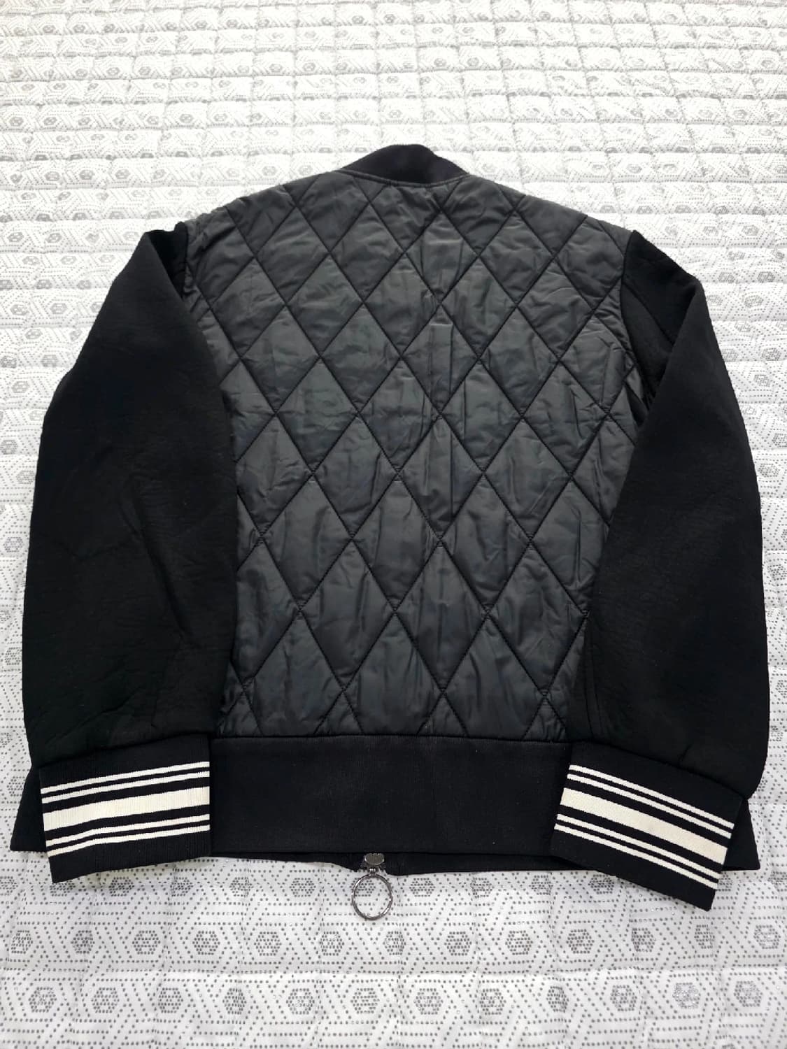 닐바렛 블랙 퀼팅 봄버 자켓 M 상품이미지5