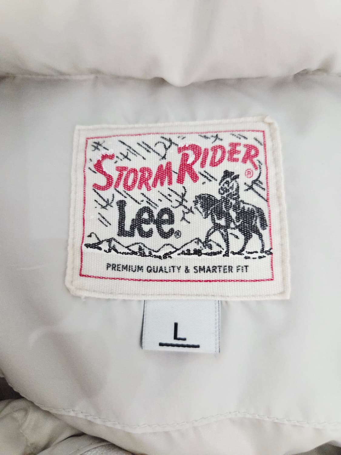 Lee 리 스톰라이더 덕다운 숏패딩 화이트 상품이미지7