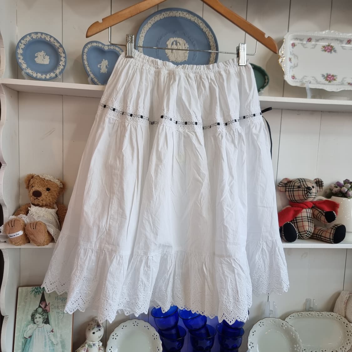 화이트 레이스 스커트/페티 상품이미지7