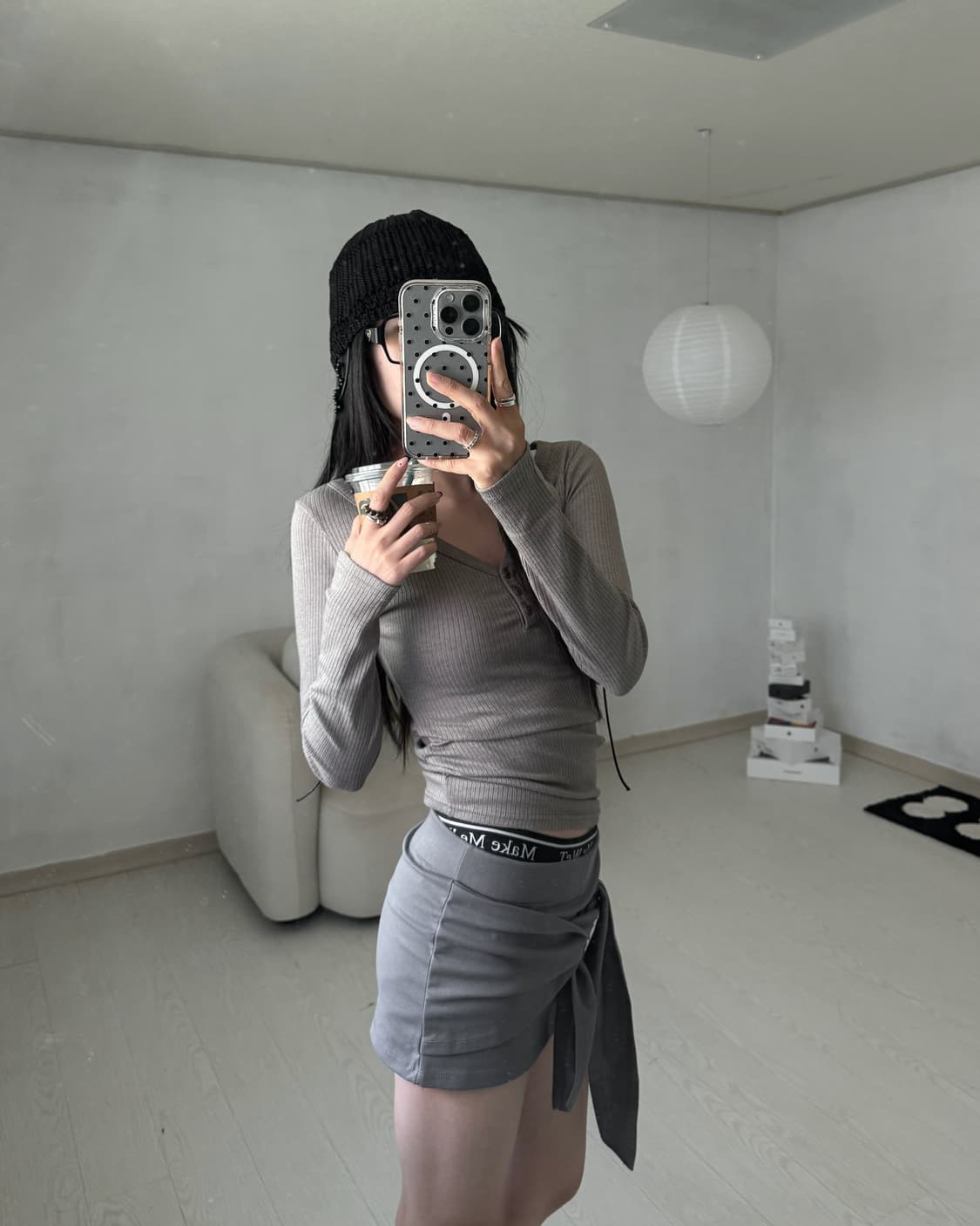 스트랩 스커트팬츠 상품이미지5