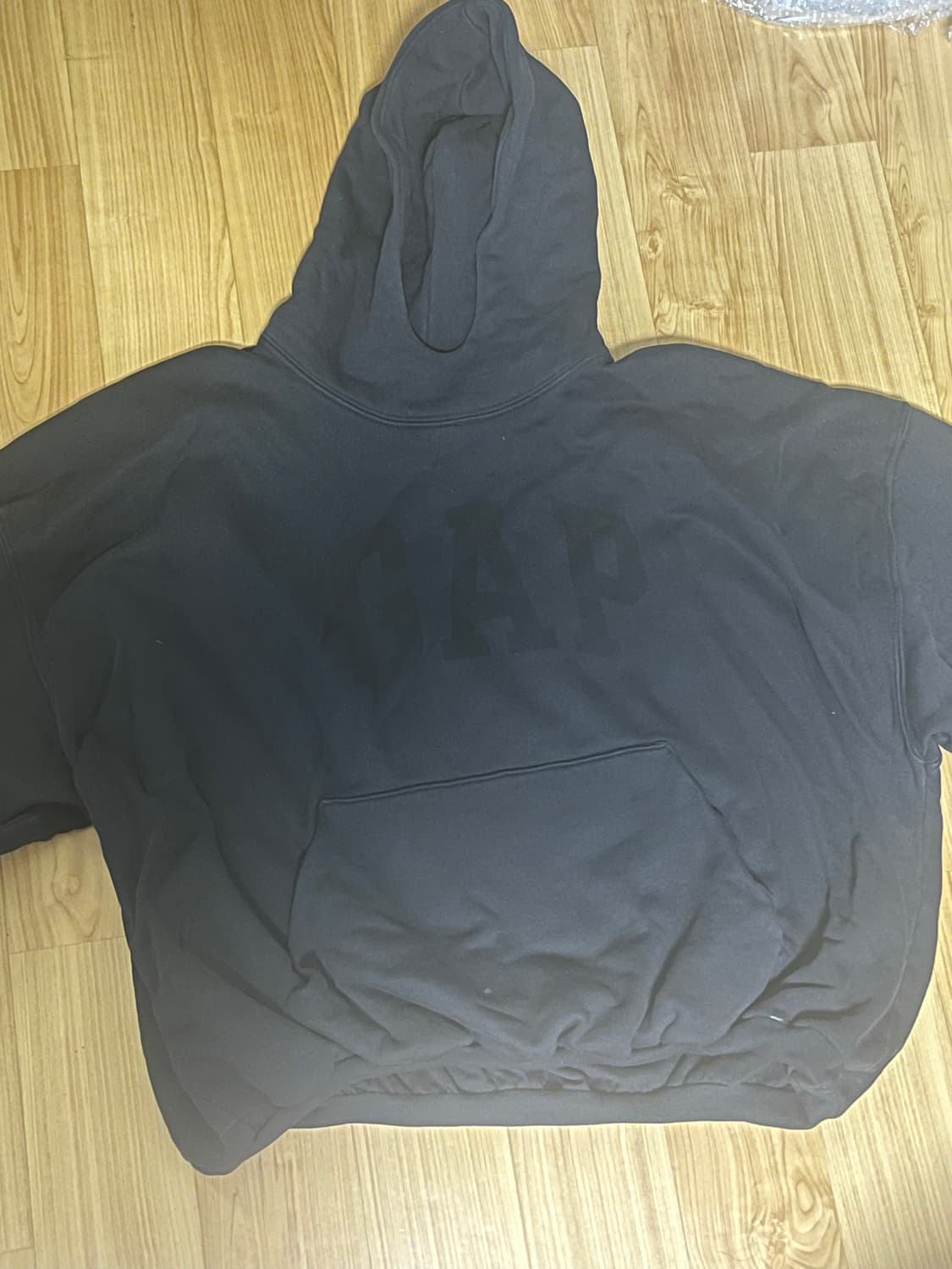 [S] 이지갭 발렌시아가 도브 후드 워시드 블랙 상품이미지1