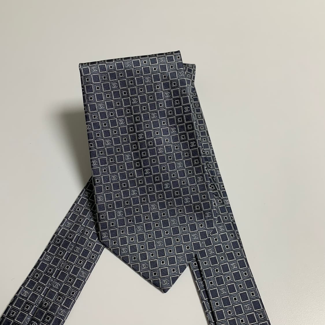 샤넬(CHANEL) 신형 모노그램 명품넥타이 이태리 100실크 최상급 상품이미지9