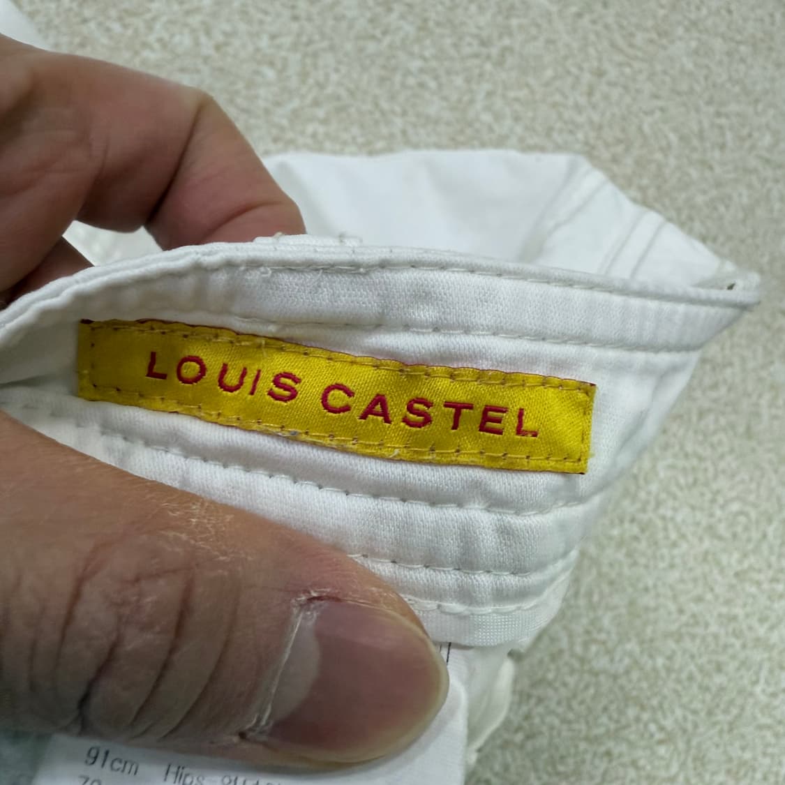 [70] 루이까스텔 여성 화이트 데님팬츠 1231T1 상품이미지3