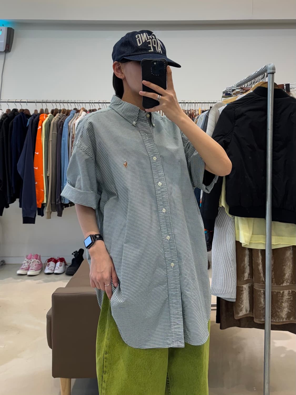 폴로 체크 반팔 셔츠 상품이미지6