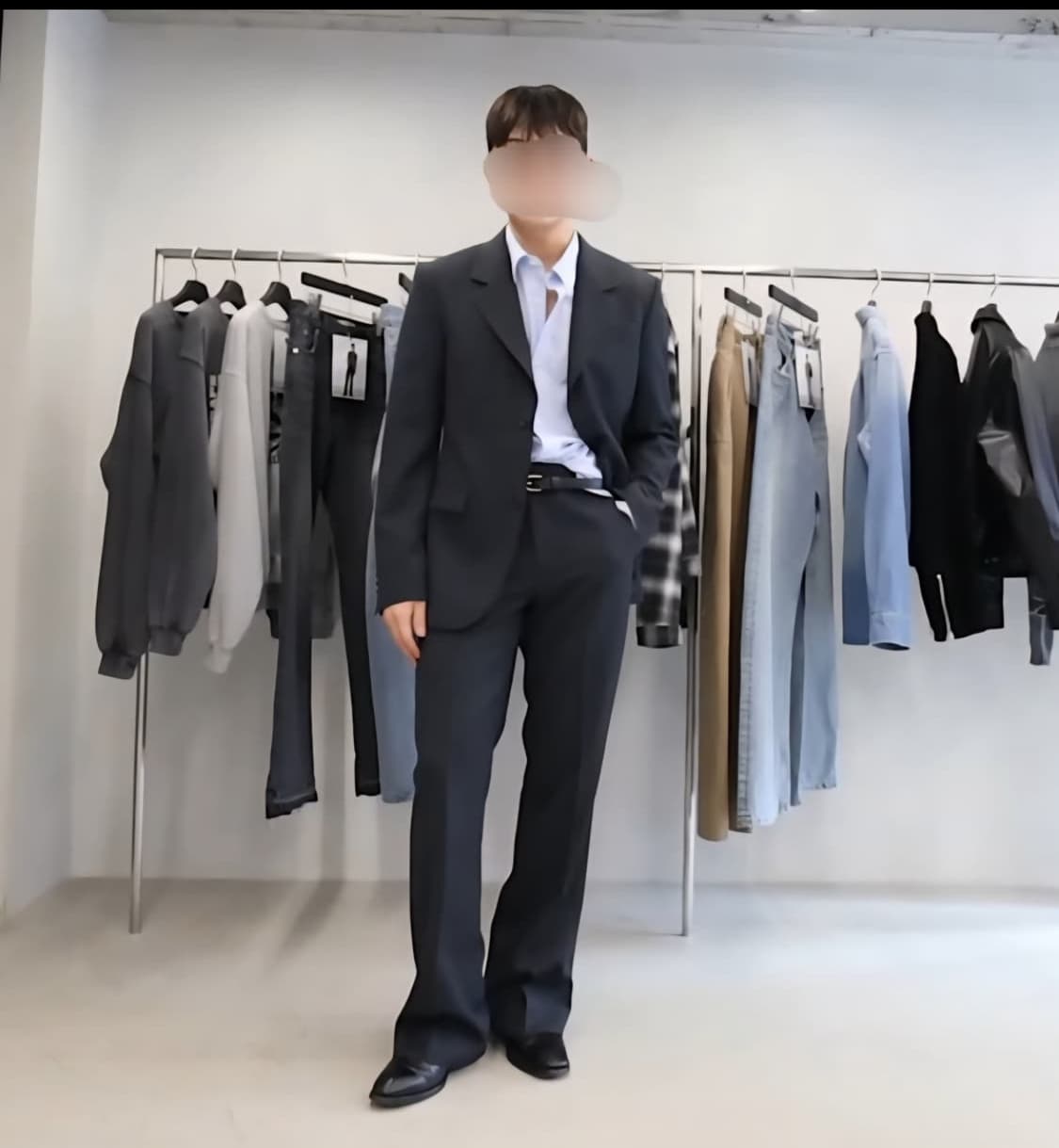 토니웩 울 트윌 플레어 슬랙스 카본그레이 M 상품이미지2