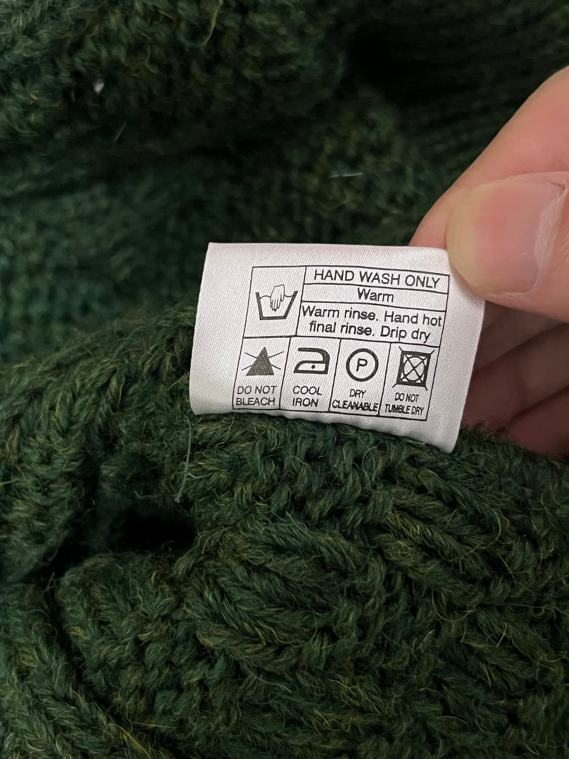 영국산 케리울른밀즈 멜란지 퓨어 울 가디건 40사이즈 상품이미지3