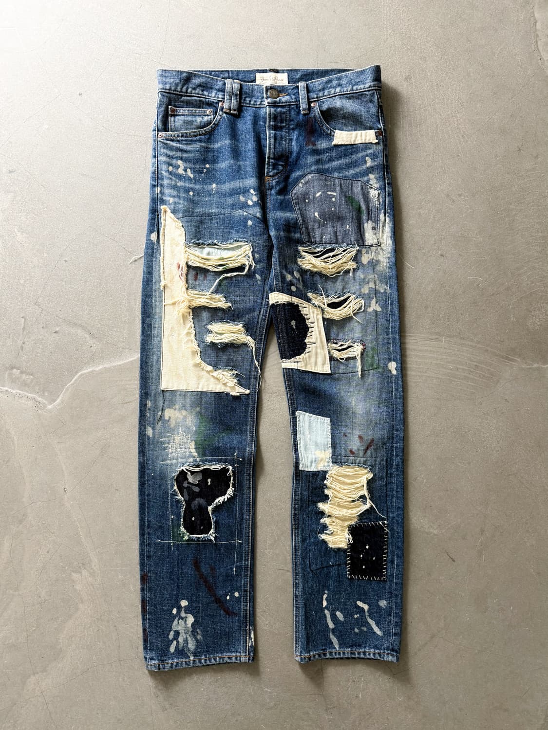 Bonds & Peace Patchwork Denim Pants 상품이미지1