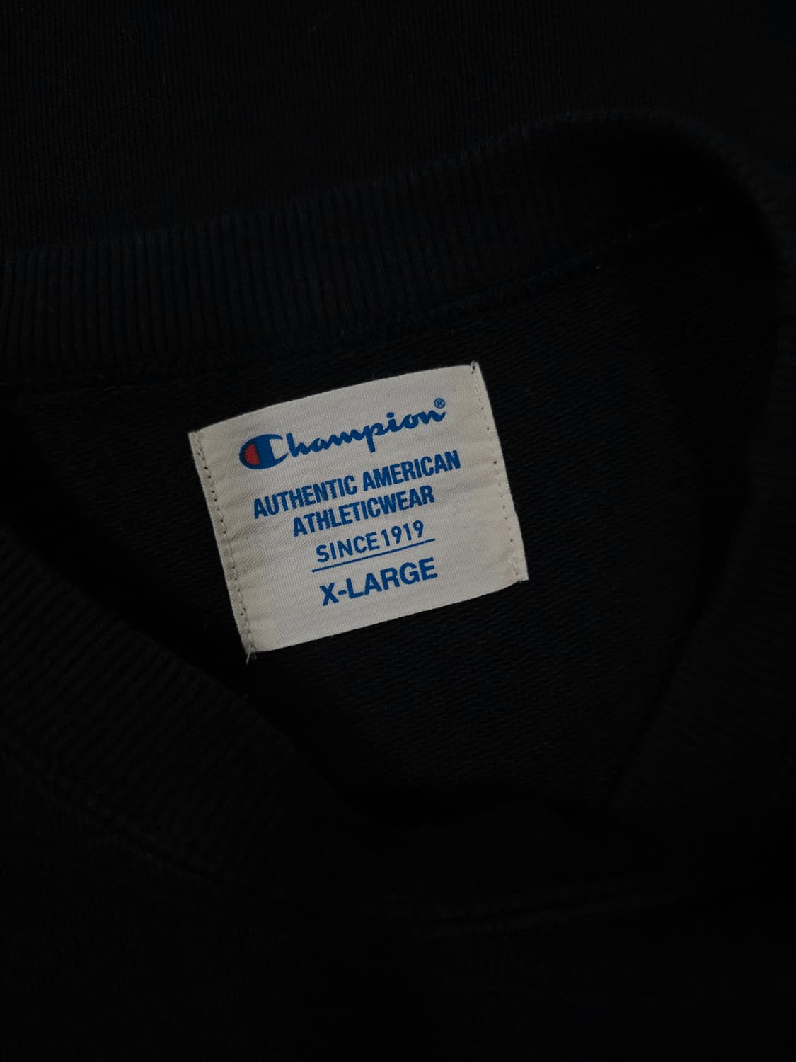 챔피온 러기드 블랙 맨투맨 티셔츠 상품이미지7