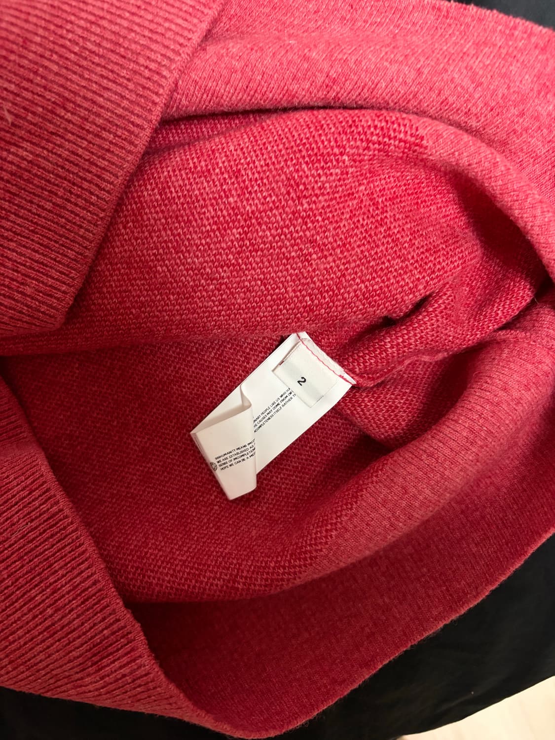 [2] 999휴머니티 에브리데이 로고 크루넥 니트 (코랄 핑크) 상품이미지2