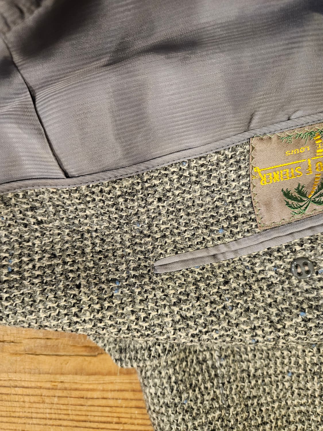 70s 빈티지 헤링본 코트 상품이미지4