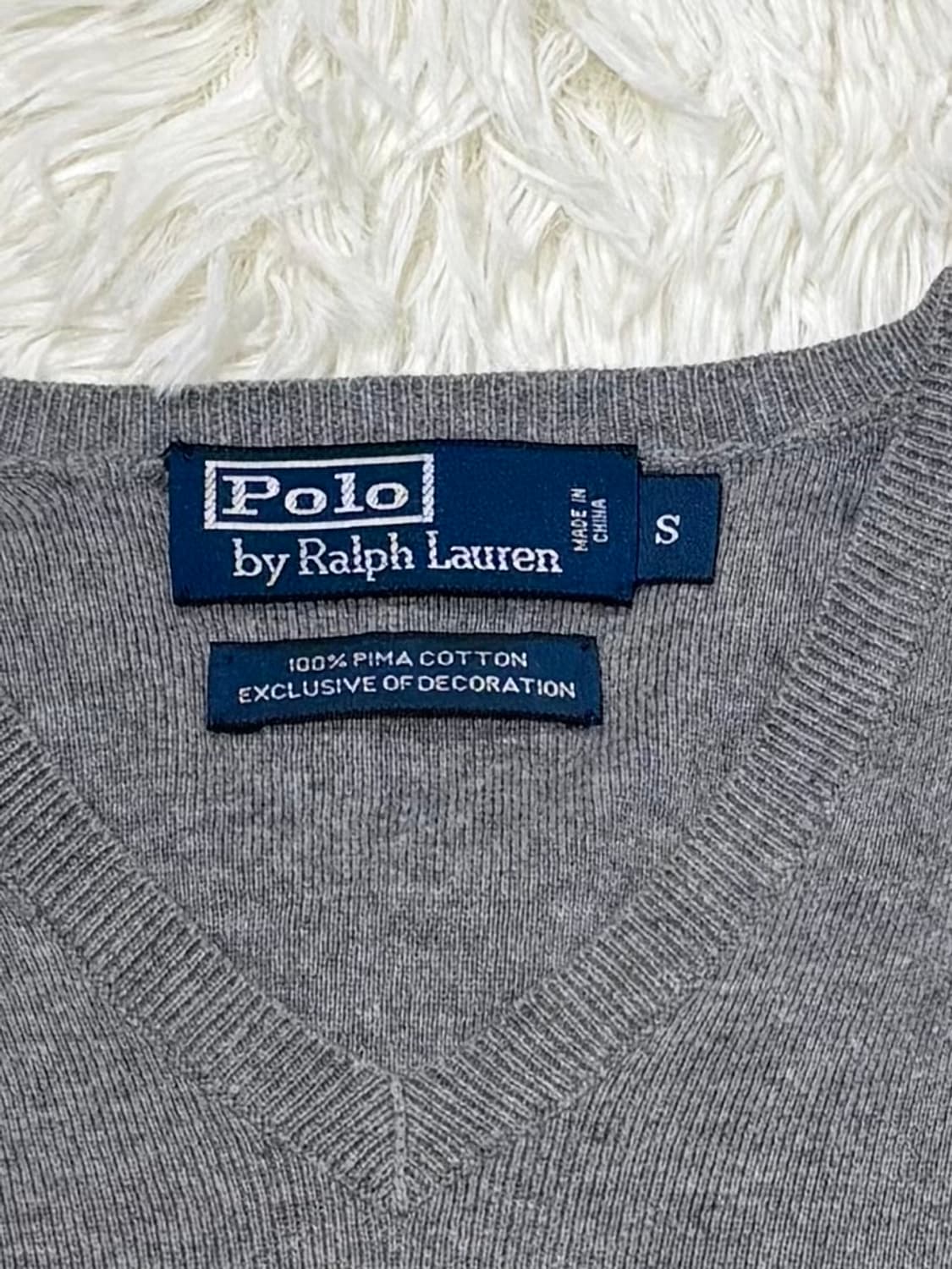 폴로랄프로렌 네이비포니 그레이 니트 조끼 상품이미지6