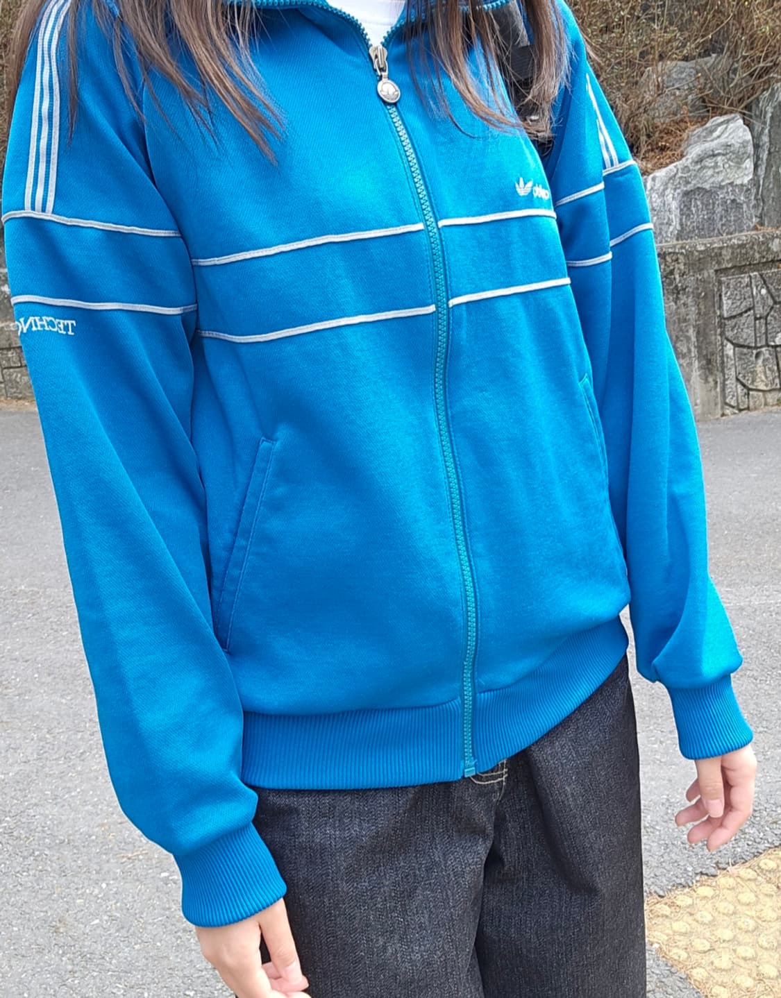 🩵일본 아디다스x데상트 80's 서독 져지/빈티지 트랙탑 상품이미지3