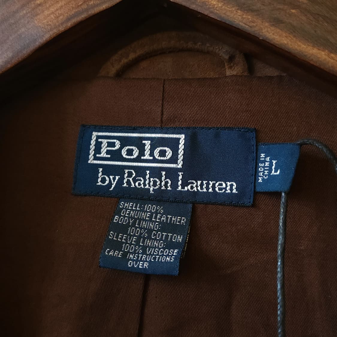 90s 폴로 랄프로렌 가죽자켓 왁스드 카우하이드 헤비 레더 헌팅자켓 L 상품이미지6