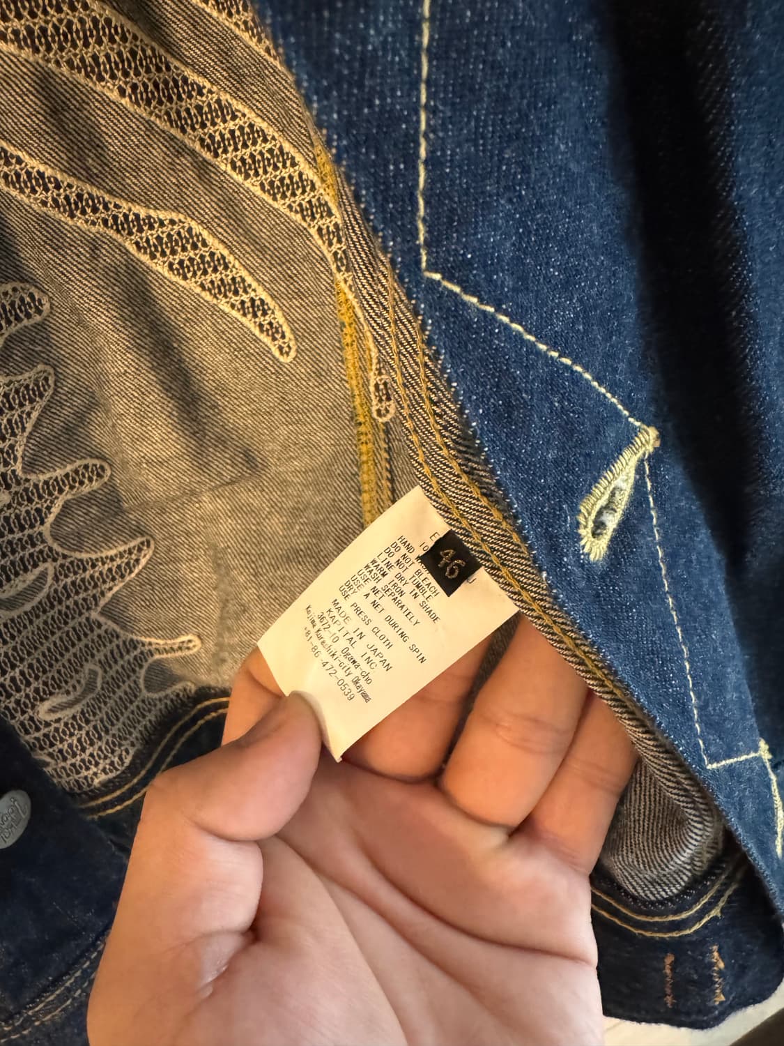 캐피탈 데님 맥시칸 턱시도 워스터나 본 자켓 상품이미지4