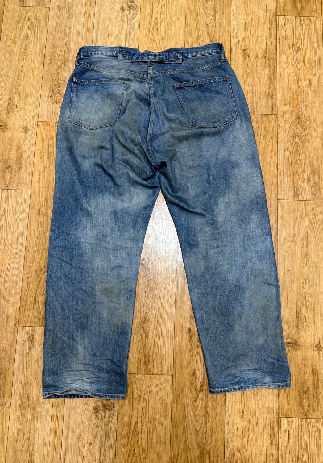 아프레쎄 No.37 워시드 와이드 데님 팬츠 인디고 - 26SS 상품이미지6