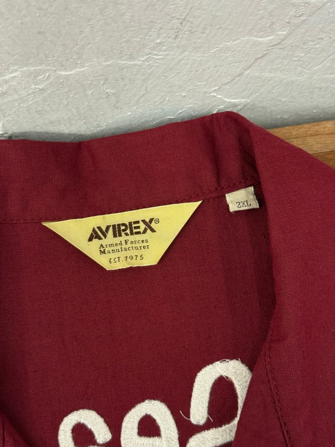 AVIREX 아비렉스 USS 린넨 반팔 셔츠 [XL] 상품이미지6