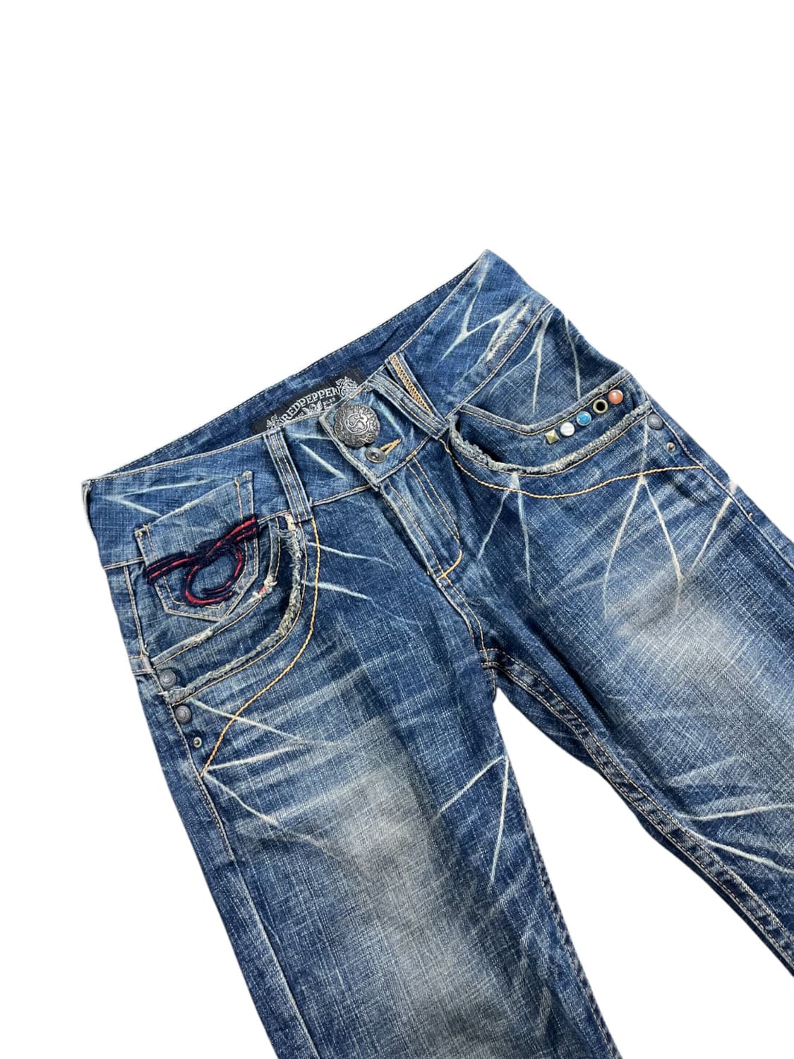 Vintage  스터드 디자인 데님팬츠 상품이미지2