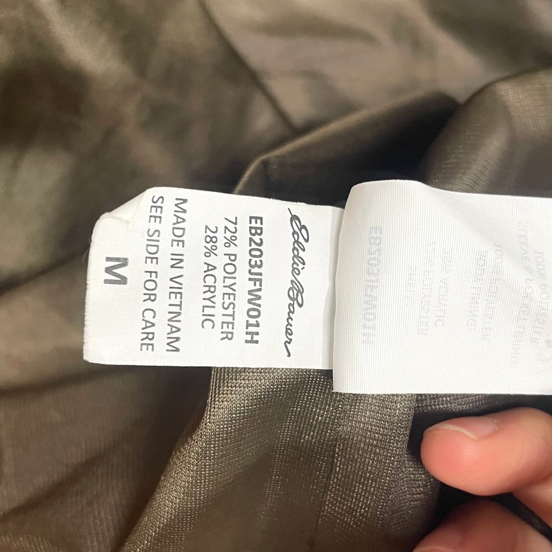 에디바우어 브라운 롱 쉐르파 플리스 집업 자켓 여성M 상품이미지8